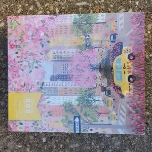 Park Avenue NYC Taxi 500 Piece Jigsaw Puzzle Crush Flowers New